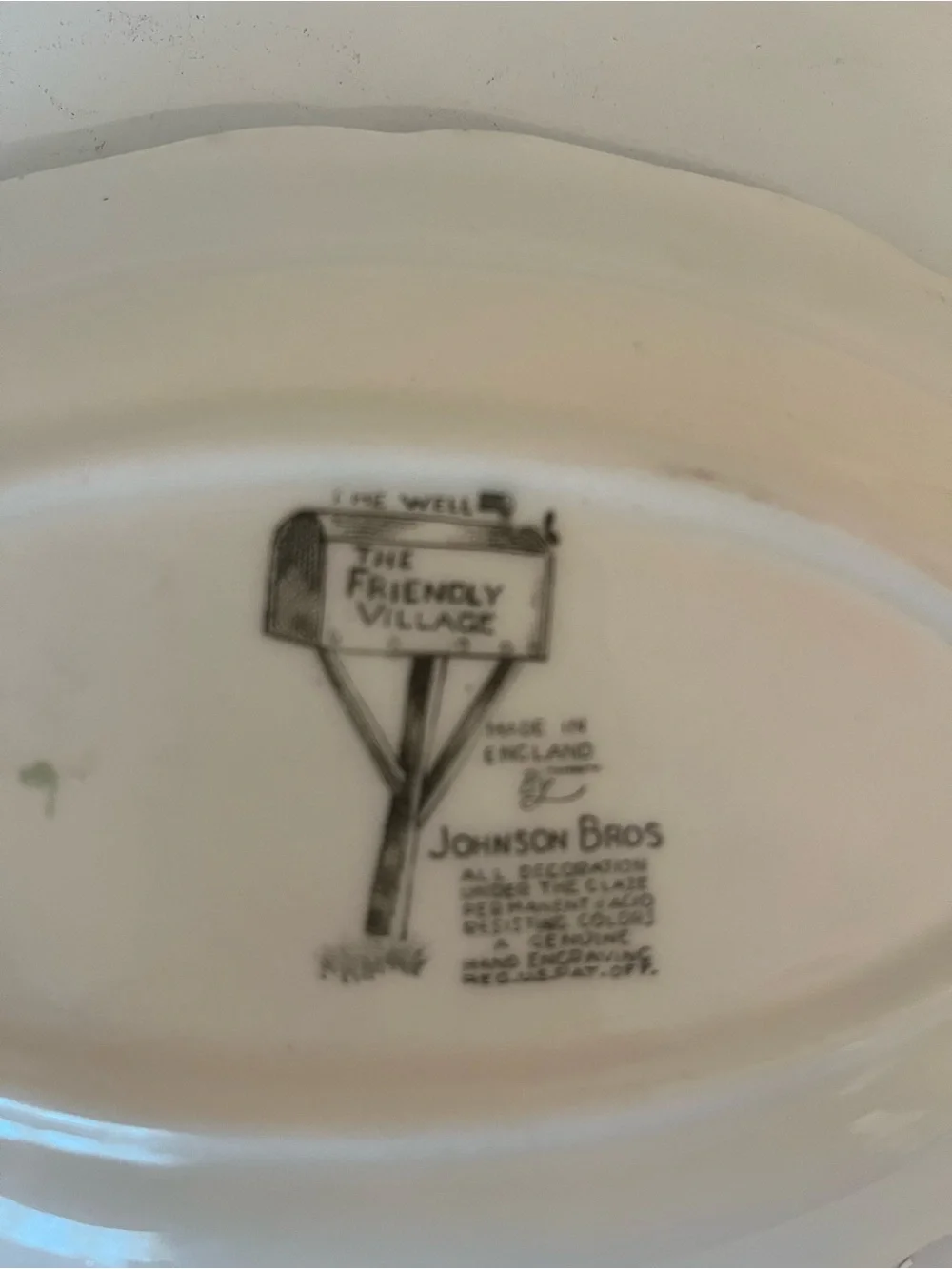 Johnson Bros. The Friendly Village Oval Dish 8x5.5